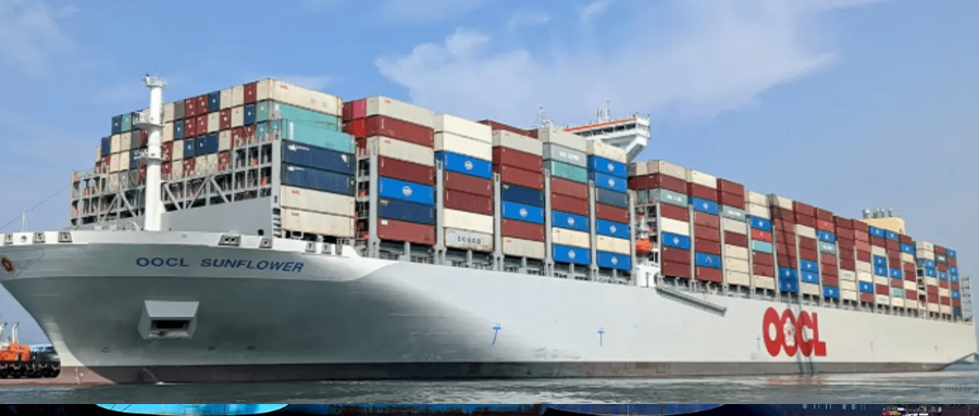 57个集装箱坠海！OOCL一大型集装箱船在赴美途中遇险