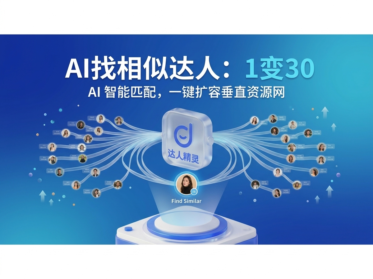 TikTok达人开发必看！如何用AI工具，通过1个达人挖出同类达人矩阵？