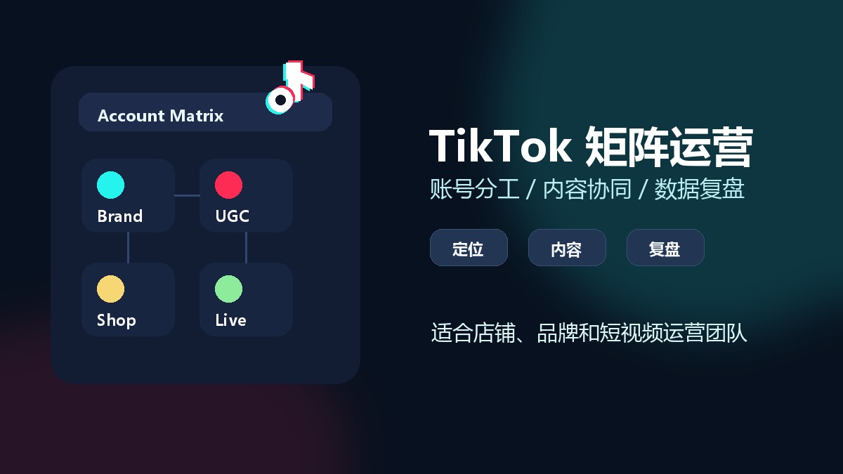 TikTok矩阵怎么做？5步搭建账号和内容体系